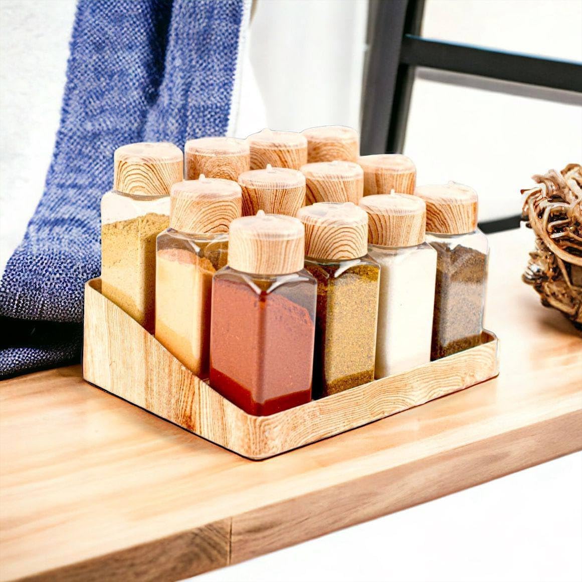 Lo2ta No. 3 : 12-Piece Spice Organizer Rack