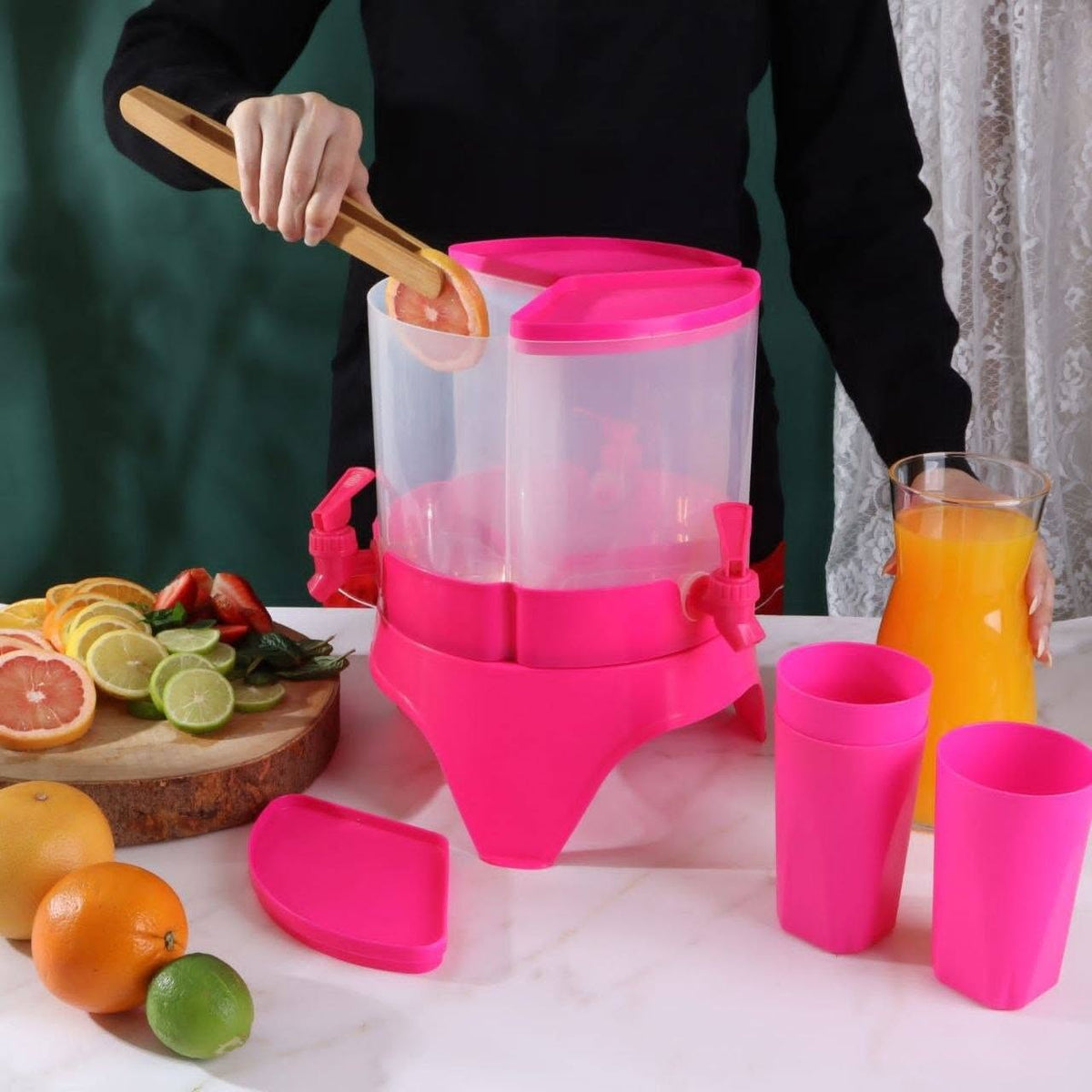 Lo2ta No. 6 : Floria 3-Compartment Juice Dispenser