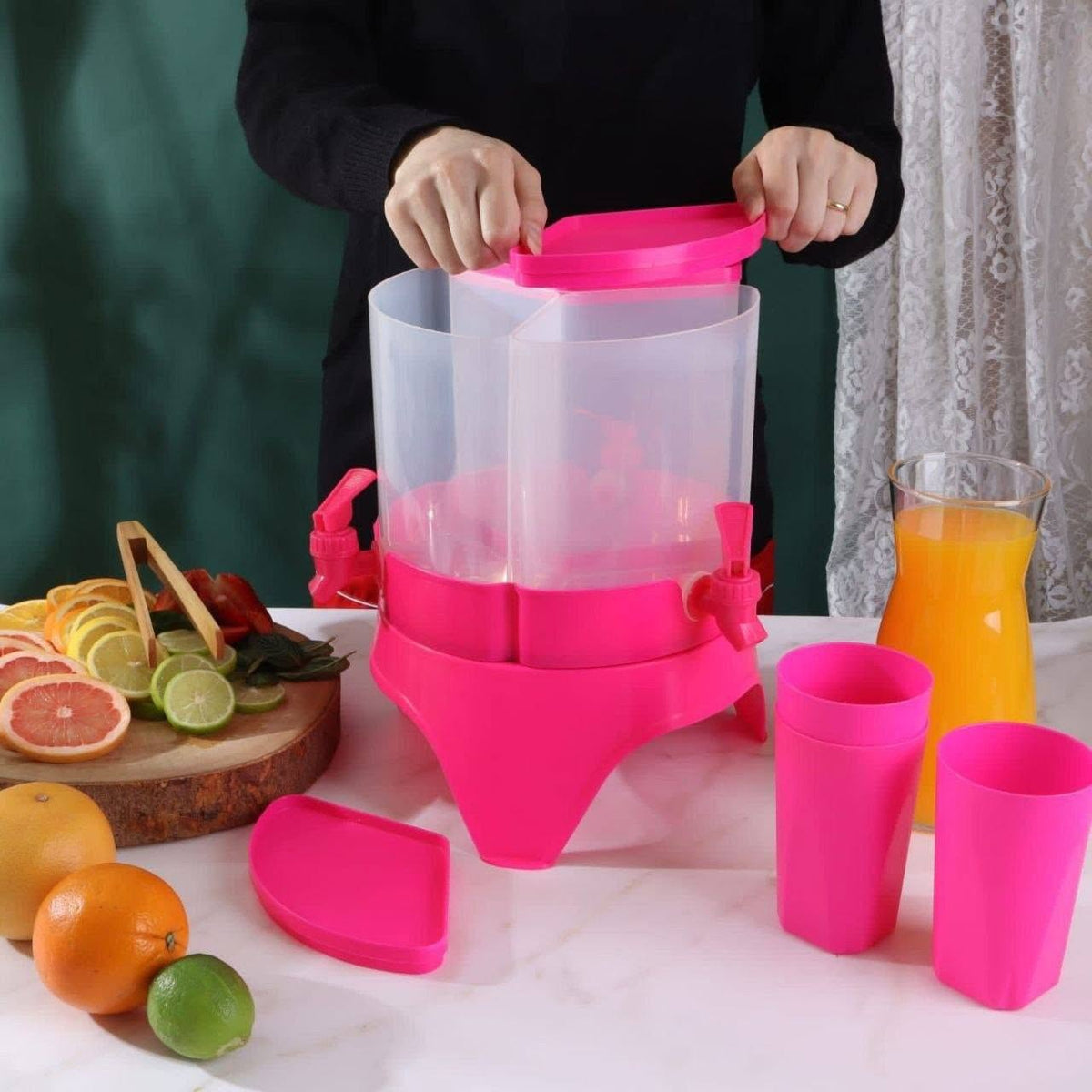 Lo2ta No. 6 : Floria 3-Compartment Juice Dispenser