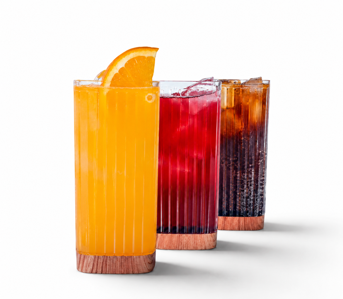 Lo2ta No. 12 : Square Acrylic Cup 3-Piece Set